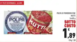 Conad Superstore Polpa di pomodoro fine MUTTI offerta