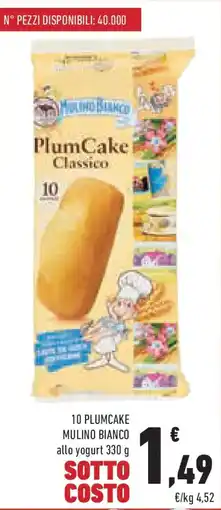 Conad Superstore 10 plumcake mulino bianco allo yogurt offerta