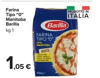 Carrefour Market Farina tipo 0 manitoba offerta