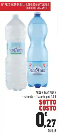 Conad Superstore ACQUA SANT'ANNA - naturale - frizzante pet offerta