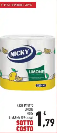 Conad Superstore Asciugatutto limone NICKY offerta
