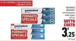 Conad Superstore Dentifricio MENTADENT offerta