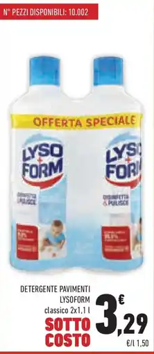 Conad Superstore Detergente pavimenti LYSOFORM offerta