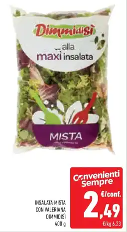 Conad Superstore Insalata mista con valeriana DIMMIDISÌ offerta