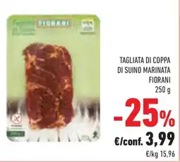 Conad Superstore Tagliata di coppa di suino marinata FIORANI offerta