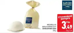 Conad Superstore Mozzarella di bufala campana d.o.p. SAPORI&DINTORNI CONAD offerta