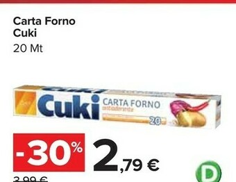 Carrefour Market Carta forno offerta