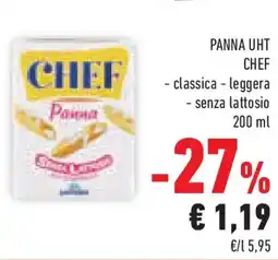 Conad Superstore Panna uht CHEF offerta