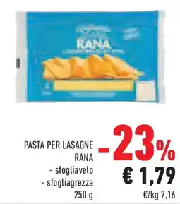 Conad Superstore Pasta per lasagne RANA offerta