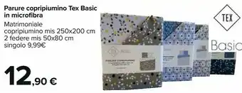Carrefour Market Tex parure copripiumino basic offerta
