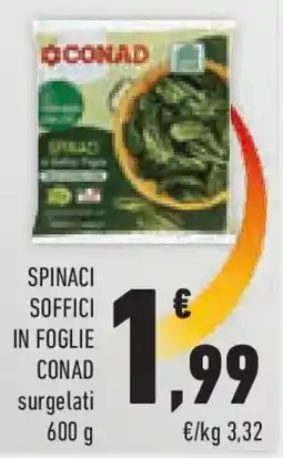 Conad Superstore Spinaci soffici in foglie CONAD offerta