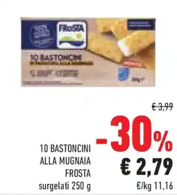 Conad Superstore 10 bastoncini alla mugnaia FROSTA offerta
