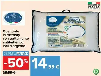 Carrefour Market Guanciale in memory con trattamento antibatterico offerta