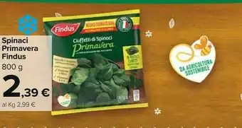 Carrefour Market Spinaci primavera 800 g offerta