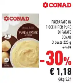 Conad Superstore Preparato in fiocchi per purè di patate CONAD offerta