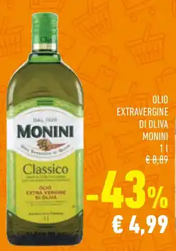 Conad Superstore Olio extravergine di oliva MONINI offerta