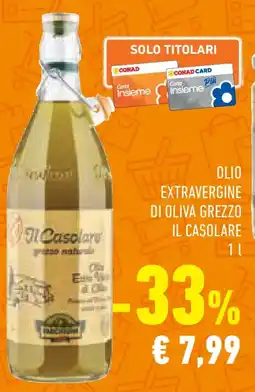 Conad Superstore Olio extravergine di oliva grezzo IL CASOLARE offerta