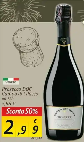 Carrefour Market Campo del passo prosecco doc offerta