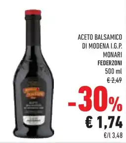 Conad Superstore Aceto balsamico di modena i.g.p. MONARI FEDERZONI offerta