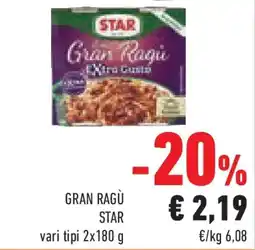 Conad Superstore Gran ragù STAR offerta