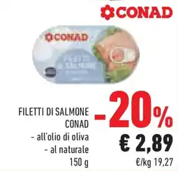 Conad Superstore Filetti di salmone CONAD offerta