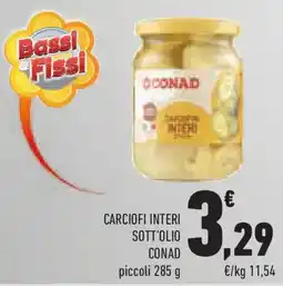 Conad Superstore Carciofi interi sott'olio CONAD offerta