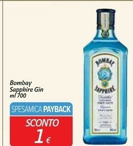 Carrefour Market Sapphire london dry gin 700 g(ml) offerta