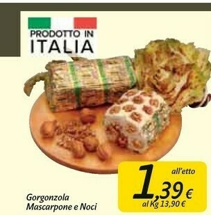 Carrefour Market Gorgonzola mascarpone e noci offerta