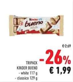 Conad Superstore Tripack kinder bueno offerta
