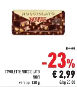 Conad Superstore Tavolette nocciolato NOVI offerta