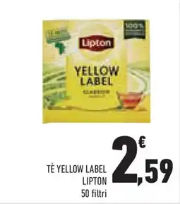 Conad Superstore Tè yellow label LIPTON offerta