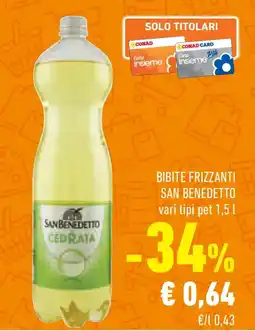 Conad Superstore Bibite frizzanti SAN BENEDETTO offerta