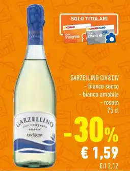 Conad Superstore GARZELLINO CIV&CIV - bianco secco - bianco amabile - rosato offerta