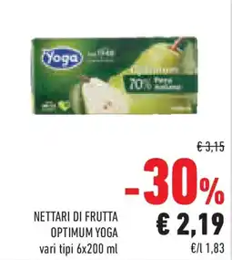 Conad Superstore Nettari di frutta optimum yoga offerta