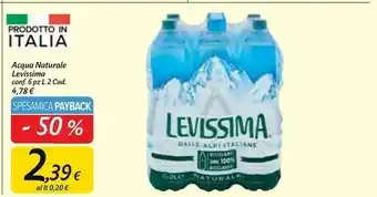 Carrefour Market Acqua naturale 12000 ml offerta