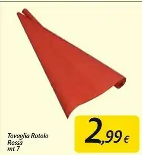 Carrefour Market Rossa tovaglia rotolo offerta