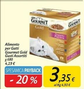 Carrefour Market Gourmet gold alimento per gatti offerta