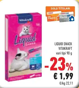 Conad Superstore Liquid snack VITAKRAFT offerta