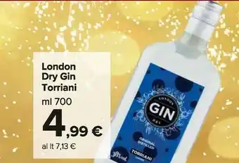 Carrefour Market Torriani london dry gin offerta