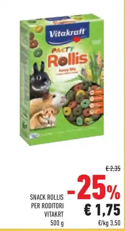 Conad Superstore Snack rollis per roditori VITAKRT offerta