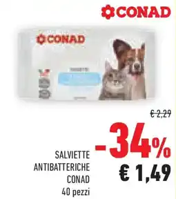 Conad Superstore Salviette antibatteriche CONAD offerta