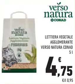 Conad Superstore Lettiera vegetale agglomerante VERSO NATURA CONAD offerta