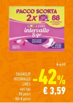Conad Superstore Salvaslip intervallo lines offerta
