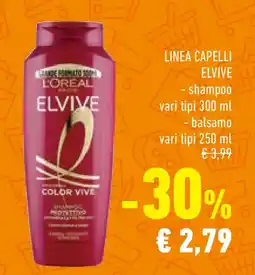 Conad Superstore Linea capelli ELVIVE offerta