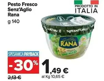 Carrefour Market Pesto fresco senz'aglio offerta
