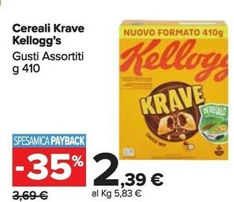 Carrefour Market Cereali krave offerta