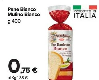 Carrefour Market Pan bauletto bianco 400 g(ml) offerta