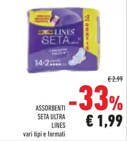 Conad Superstore Assorbenti seta ultra lines offerta