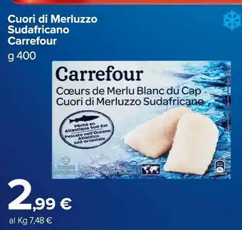 Carrefour Market Cuori di merluzzo sudafricano offerta