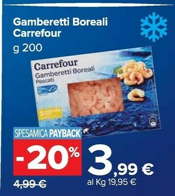 Carrefour Market Carrefour gamberetti boreali offerta